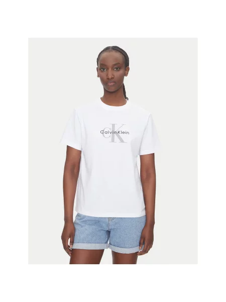 Calvin Klein Jeans T-Shirt Hero Regular Fit λευκό