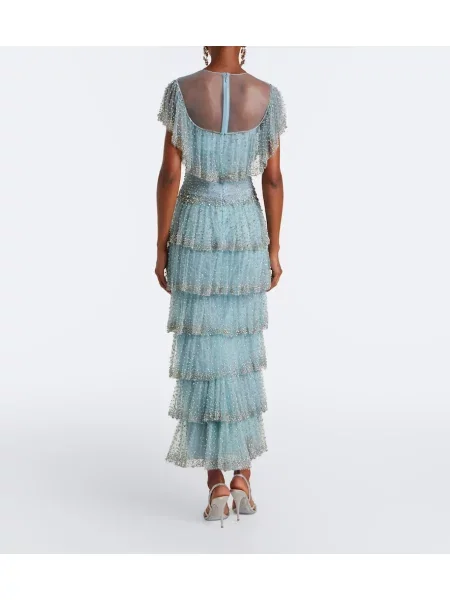 Rochie Costarellos plasă albastru