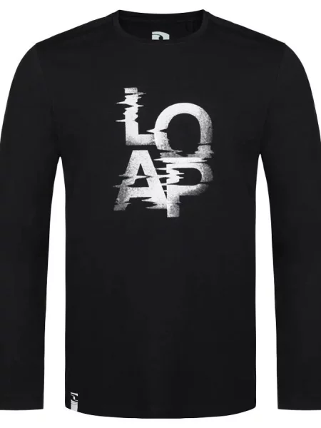 T-shirt Loap Altron czarny biała
