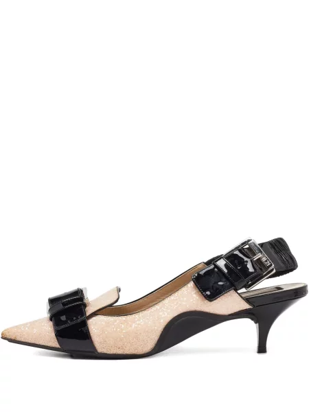 Pantofi cu toc N°21 cu cataramă roz