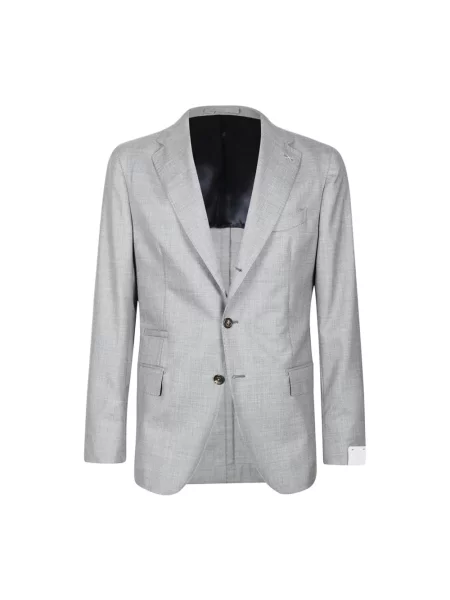 Marynarka Eleventy z kaszmiru jednorzędowa szara