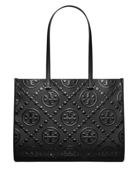 Geantă shopper Tory Burch negru