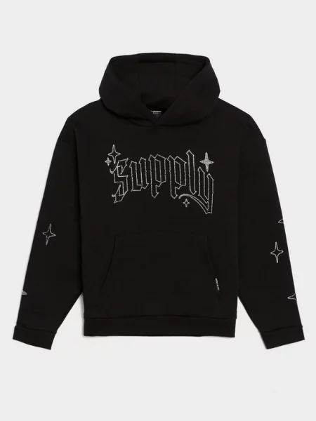 Supply&demand Bluza Z Kapturem Shard Hd Blk-Blk czarna