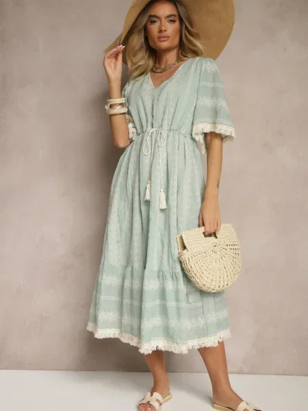 Rochie Koriruna mentă verde