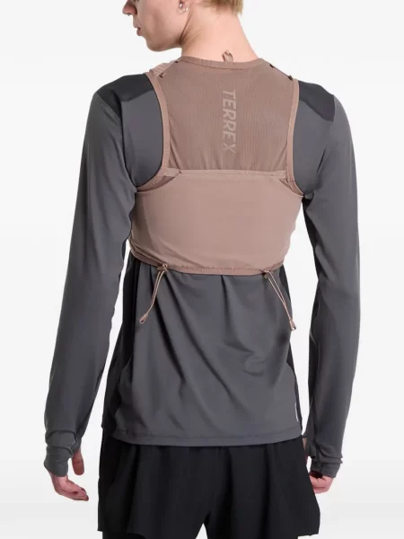 Scurt tricou Adidas alergare cu broderie portocaliu