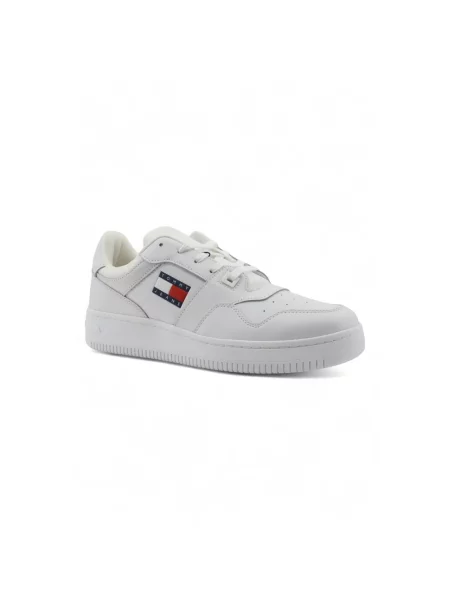 Sneakersy Tommy Jeans retro skórzane białe