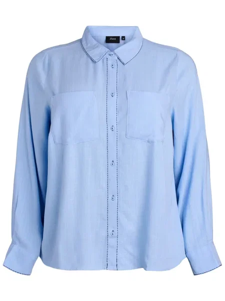 Zizzi Bluza Esmile svetlo modra