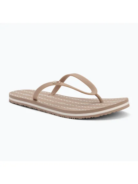 Дамски джапанки Tommy Hilfiger Strap Beach Sandal claystone бежово