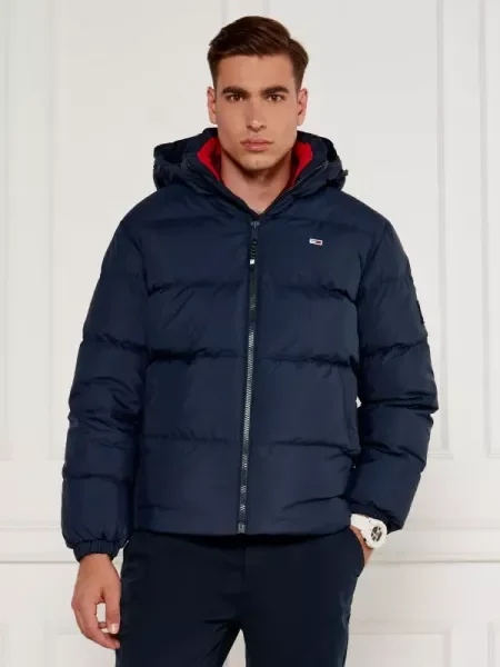 Tommy Jeans Steppelt kabát kék