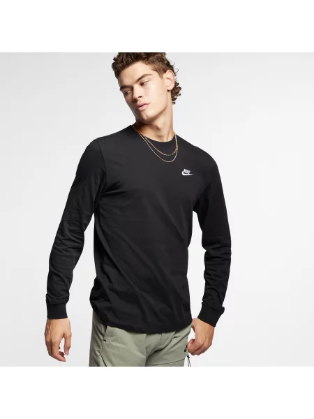 Nike Koszulka Z Długim Rękawem Sportswear Club weiss biała