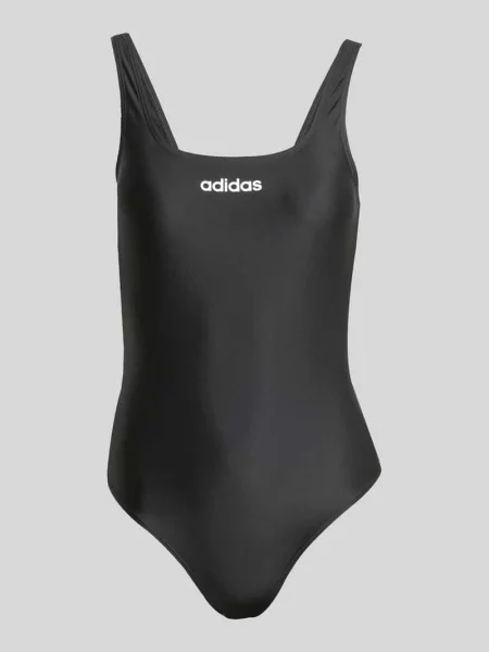 Strój kąpielowy z nadrukiem z logo marki Adidas Sportswear czarny