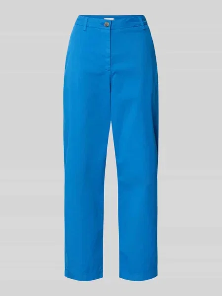 Chinos o kroju slim fit z mieszanki bawełny Tommy Hilfiger niebieskie