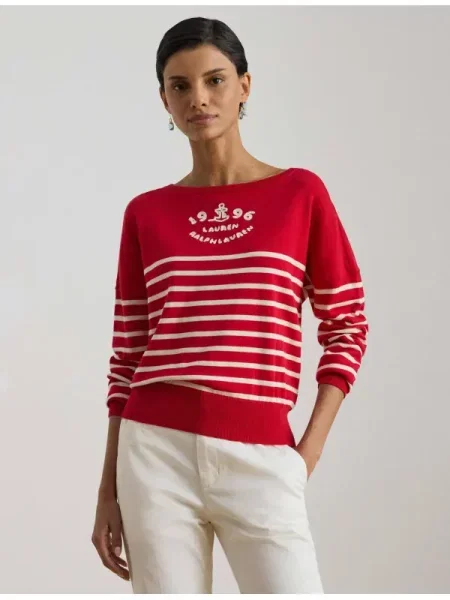 LAUREN RALPH LAUREN Pulover | Relaxed fit roșu