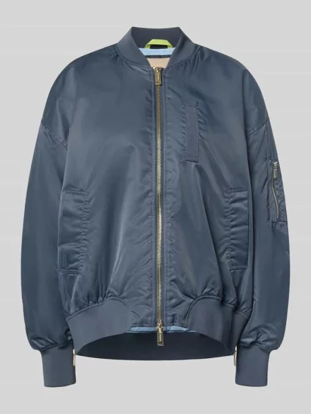 Bomberka o kroju relaxed fit ze stójką model Ruby' Mos Mosh granatowy
