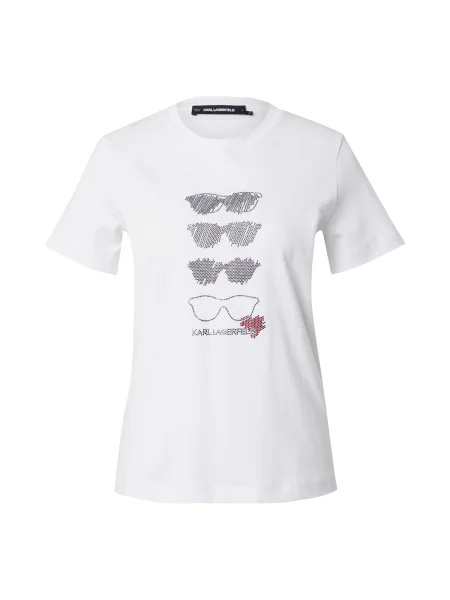 KARL LAGERFELD Tricou alb