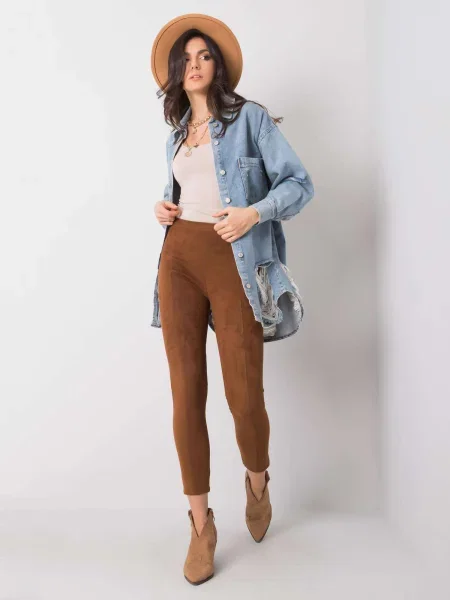 Pantaloni Fashionhunters maro