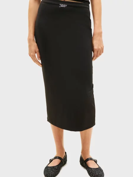 Джинсовая юбка Tommy Jeans черная