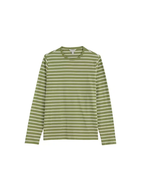 Seasalt Cornwall Tricou Sailor crem / kiwi verde