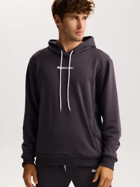 Bluza dresowa Rough Radical Cotton Active Hoodie szara