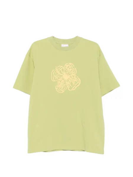Tricou Drole De Monsieur cu model floral cu imagine verde