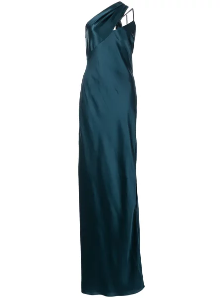 Rochie Michelle Mason de mătase verde