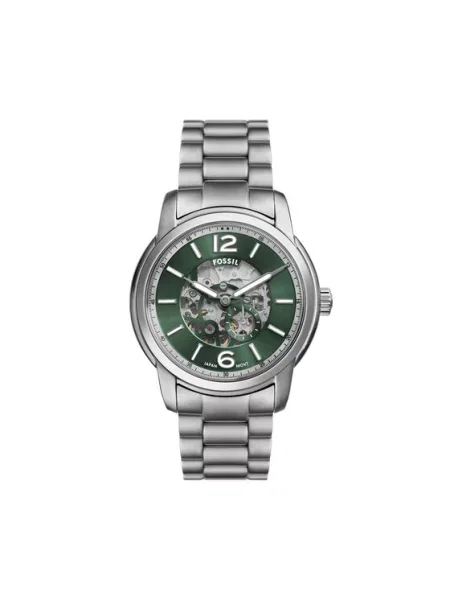 Fossil Годинник Heritage Skeleton срібний