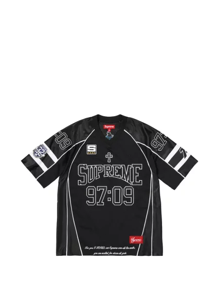 Fotbal tricou Supreme din jerseu negru