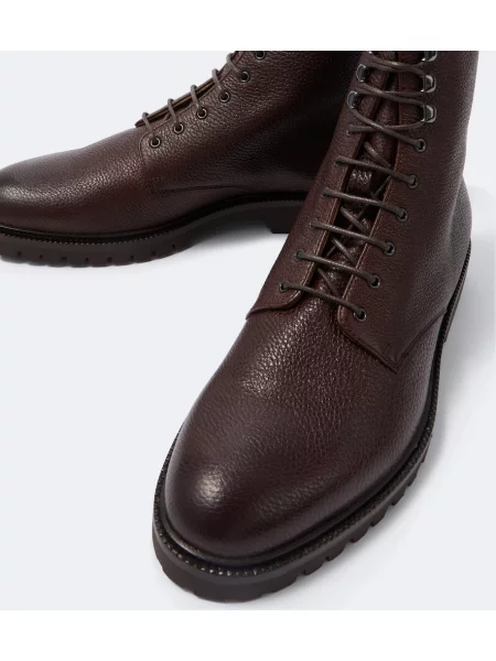 Botine Brunello Cucinelli din piele maro