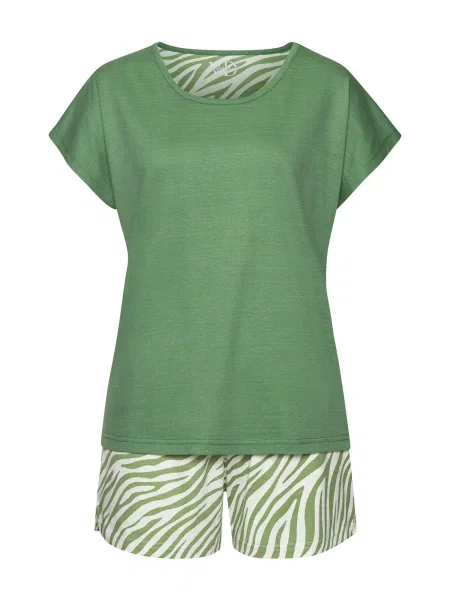 VIVANCE Kratke hlače za spanje / zelena bež