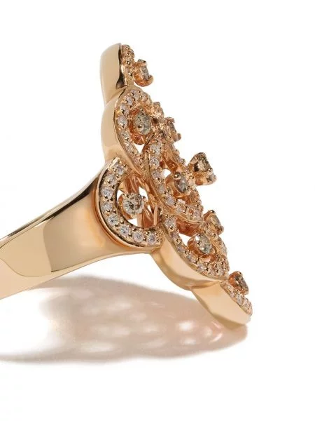 Růžové zlato diamant prsten Brumani