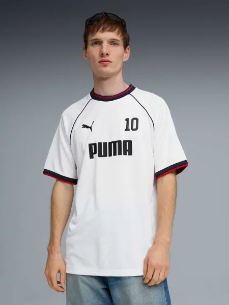 Футбольный футболка Puma из джерси белая