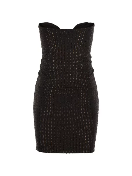 Rochie mini Venuja cu volane maro