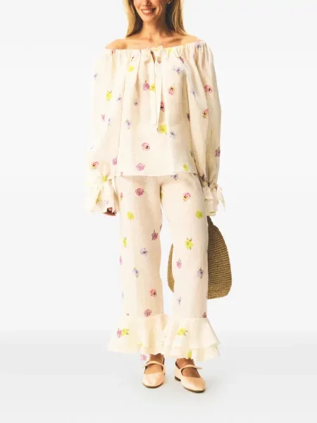 Pantaloni Sleeper cu model floral cu imagine