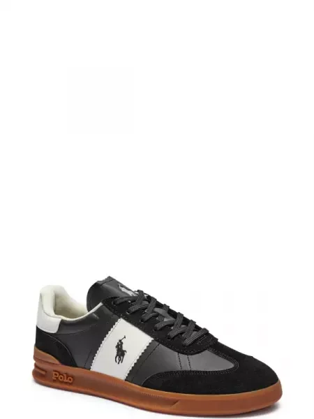 POLO RALPH LAUREN De piele sneakers negru