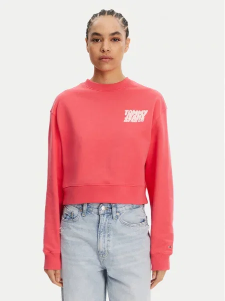 Μπλούζα Tommy Jeans ροζ