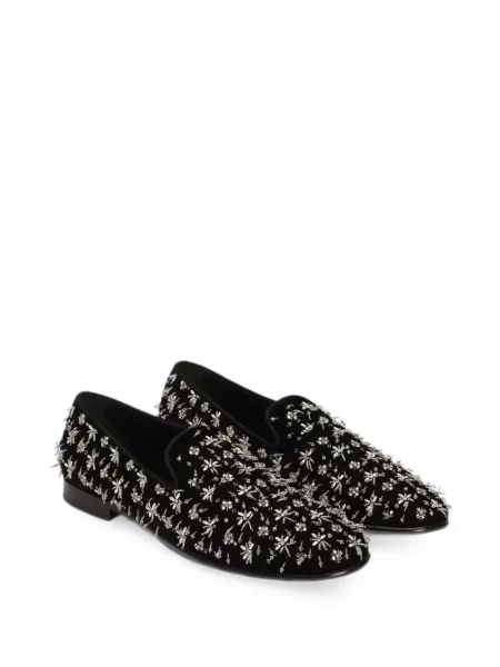 Кадифени лоуфъри Dolce & Gabbana черно
