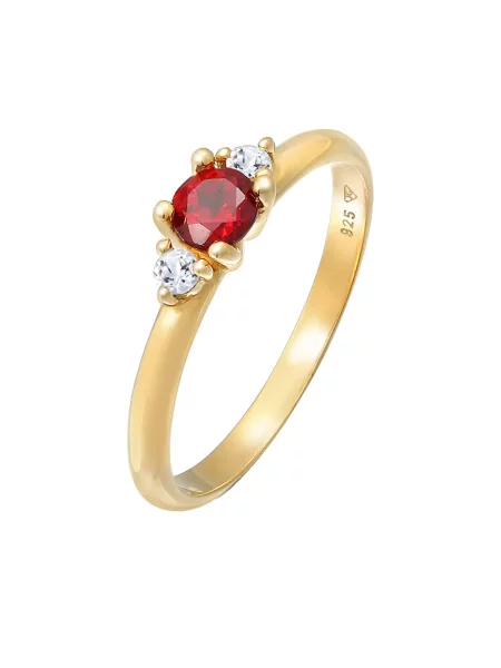 ELLI PREMIUM Prstan zlata rdeča