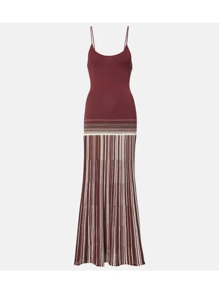 Rochie maxi Faithfull de costum bordo