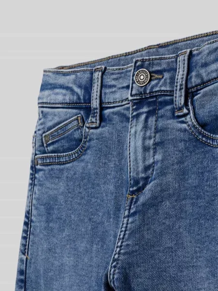 Jeansy o kroju slim fit baggy z mieszanki bawełny S.oliver Red Label niebieskie