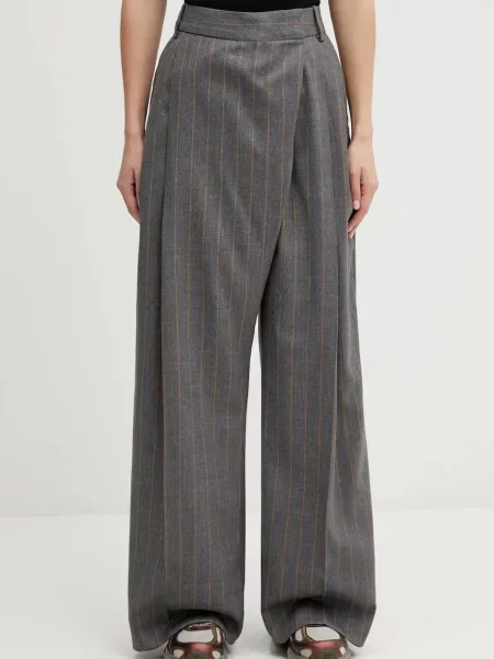 Ganni Spodnie Kobieta M Trousers szary