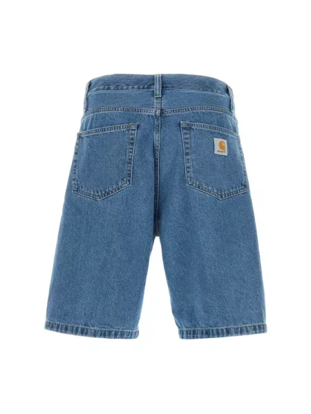 Szorty jeansowe Carhartt Wip niebieskie