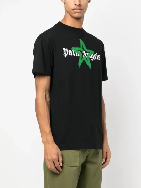Μπλούζα Palm Angels με σχέδιο μαύρο