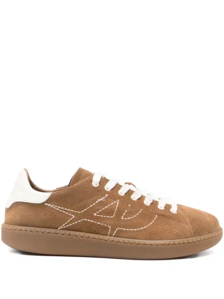 Sneakerși Ash cu șireturi din dantelă maro