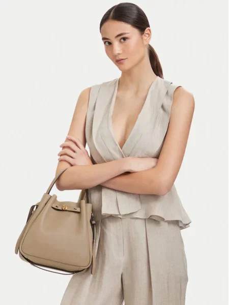 Ročna torba Tory Burch bež
