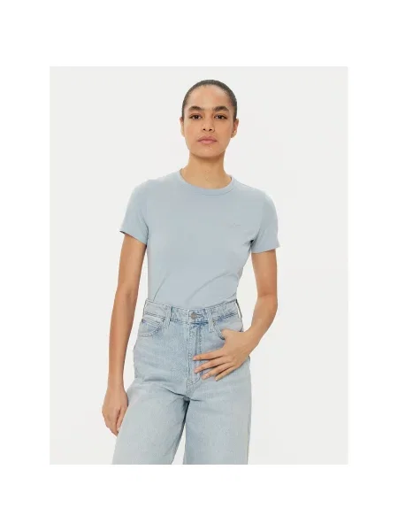 BOSS T-shirt C_Elogo Svijetlo Regular Fit plava
