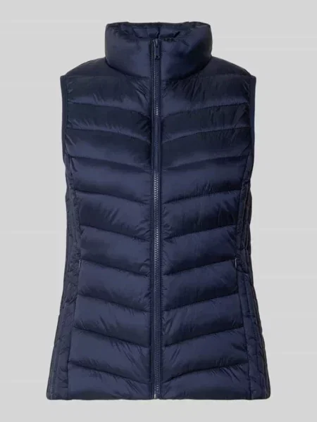 Kamizelka w kroju regular fit ze stójką Jake*s Casual granatowa