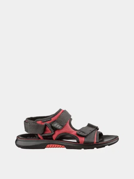 Сандалії Casual червоний/чорний текстиль чорні