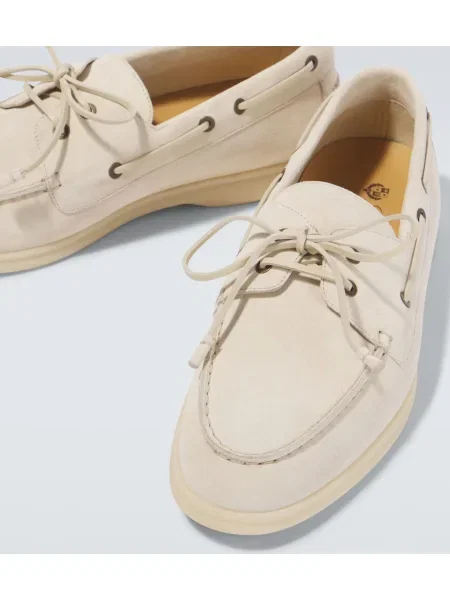 Pantofi loafer Loro Piana din piele de căprioară