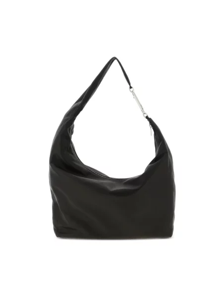 Torebka Rick Owens skórzana czarna