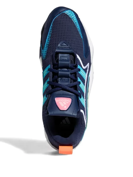 Geacă bomber Adidas tricotate albastru
